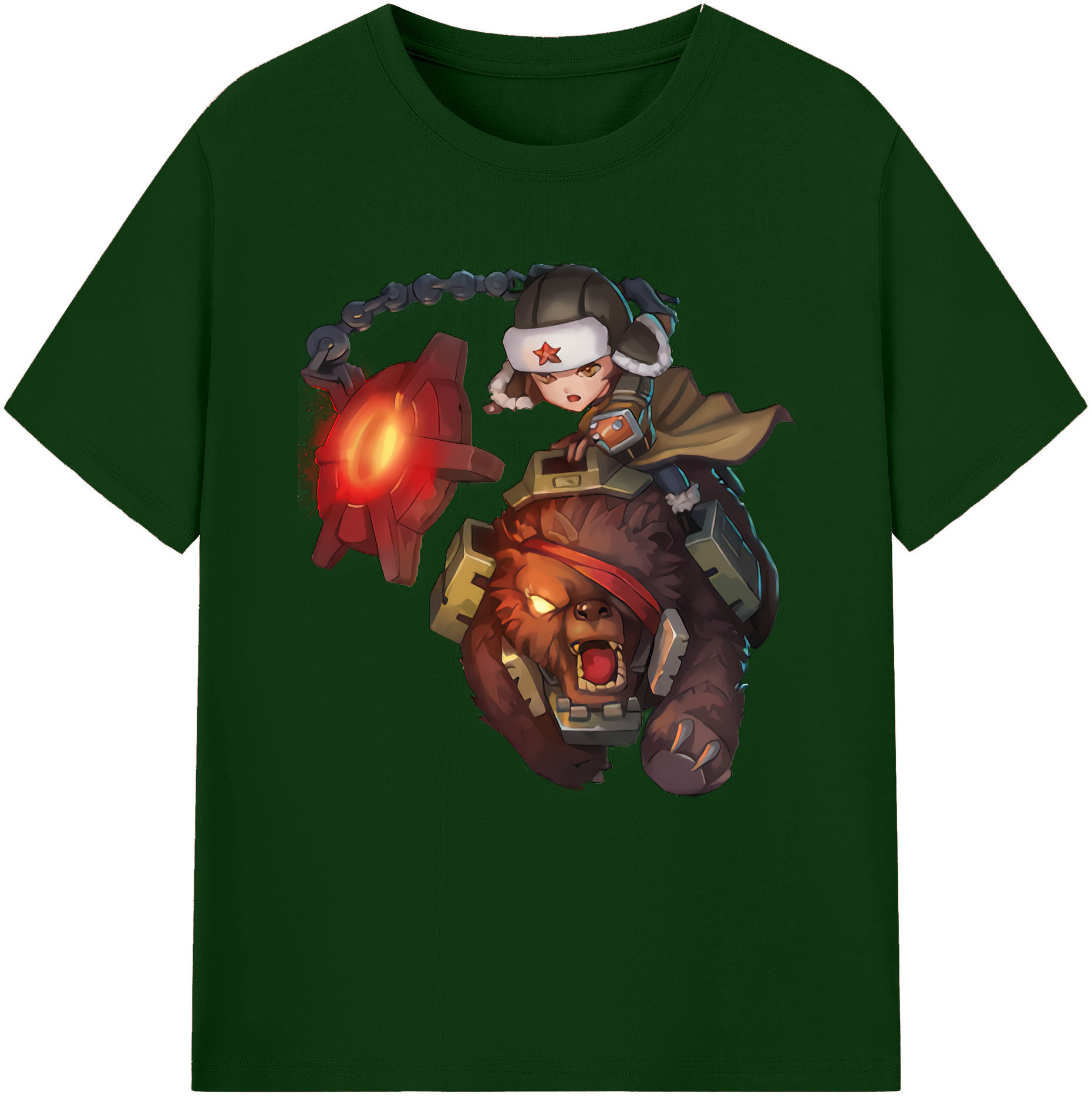 リーグ・オブ・レジェンド League of Legends LOL 綿100％半袖Tシャツ（フロントプリント）
